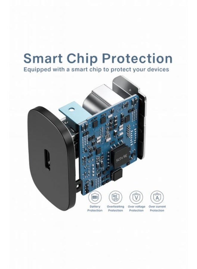 45W Wall Charger with 5A Type-C Cable | Super Fast Charging | Compatible with Type-C Devices - Image 2