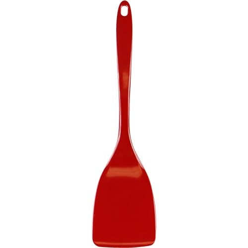 Reston Lloyd Spatula, Turner for Non-stick pans, Heat Resistant, BPA Free Melamine Utensil with Ergonomic Handle,11 inch, Red - Image 1
