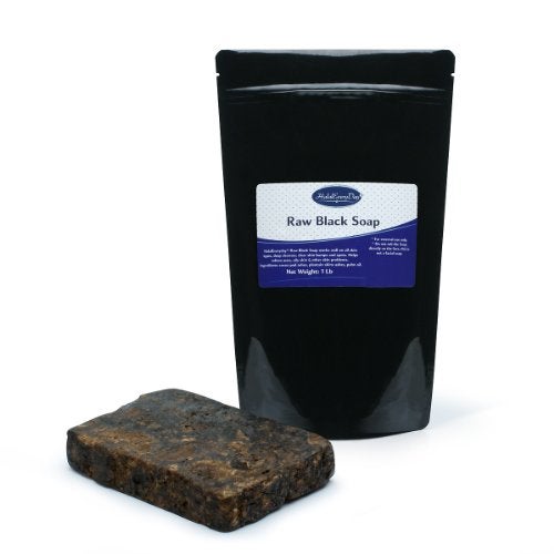 HalalEveryDay Raw African Black Soap from Ghana 1 Lb - Image 1