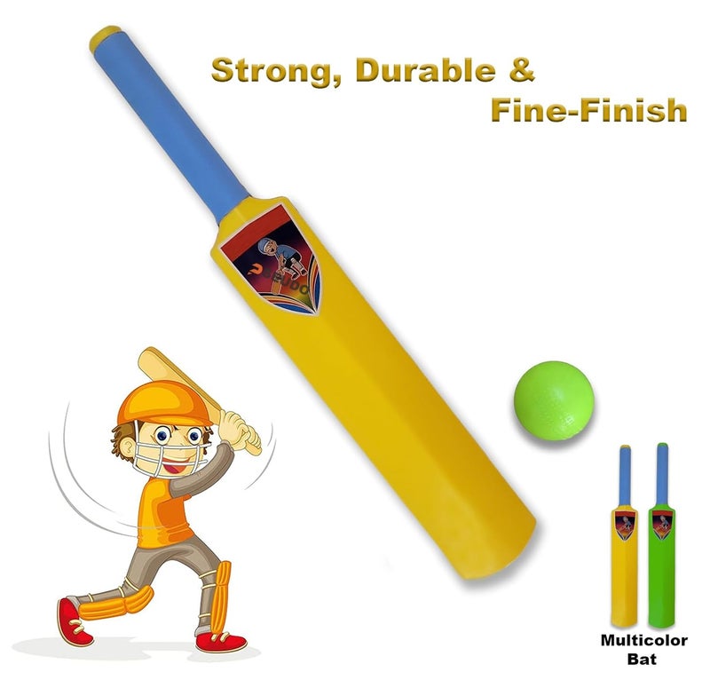 PSEUDO ® Kids Cricket Bat Ball Set and Hockey Stick with 2 Balls for Kids Indoor and Outdoor Playing Sport Game - Image 4