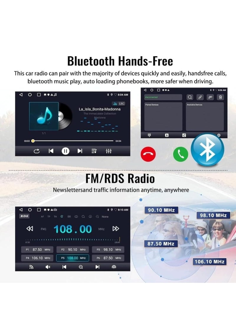 Vierex - Android Car Stereo For Chevrolet Chevy Malibu 2009-2014 4GB RAM Support Apple Carplay Android Auto Wireless QLED Fast Interface Quick Boot AHD Camera Included SIM Card Bluetooth USB YouTube - Image 1