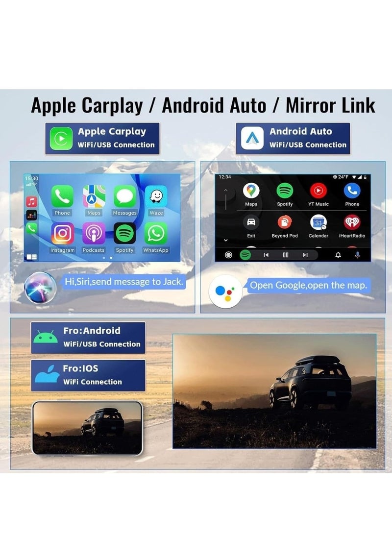 Vierex - Android Car Stereo For Chevrolet Chevy Malibu 2009-2014 4GB RAM Support Apple Carplay Android Auto Wireless QLED Fast Interface Quick Boot AHD Camera Included SIM Card Bluetooth USB YouTube - Image 1