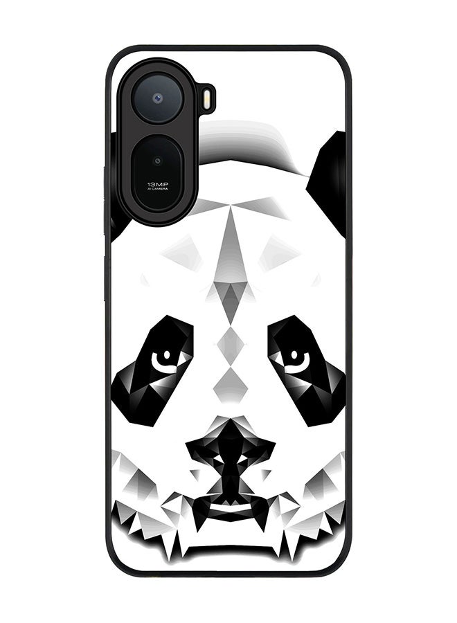 Stylizedd Rugged Case for Xiaomi Redmi A7 Pro 4G / Poco C81 / Poco C81 Pro / Poco C85x 5G- Slim Fit Hybrid Rubber Cover Poly Panda