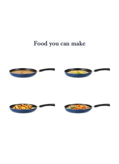 VINOD Vinod Zest Aluminium Non Stick Frypan - 26 cm | Skillet Pan | 3 Layer Ceramic Coating | 3 mm Thick | Metal Spoon Friendly | Gas Base, Toxin Free - 1 Year Warranty  - Image 3