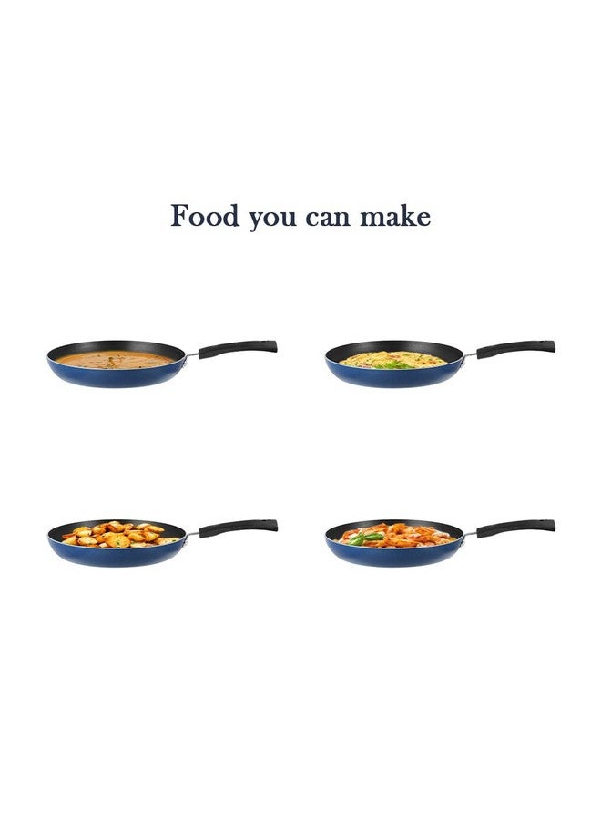 VINOD Vinod Zest Aluminium Non Stick Frypan - 26 cm | Skillet Pan | 3 Layer Ceramic Coating | 3 mm Thick | Metal Spoon Friendly | Gas Base, Toxin Free - 1 Year Warranty  - Image 3