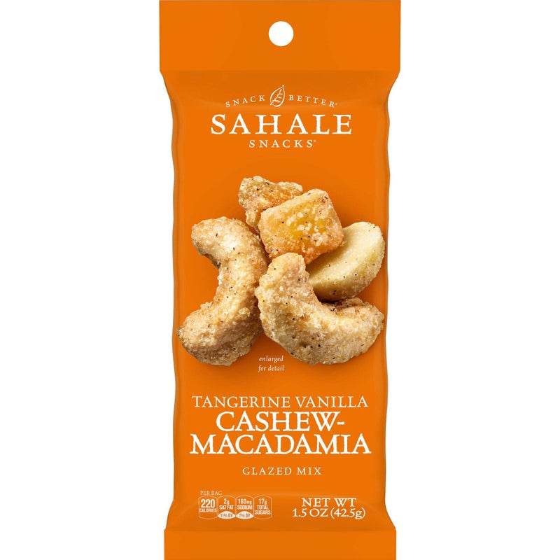 Sahale Snacks Tangerine Vanilla Cashew Macadamia Glazed Mix, 1.5 Ounces (Pack of 9) - Image 1