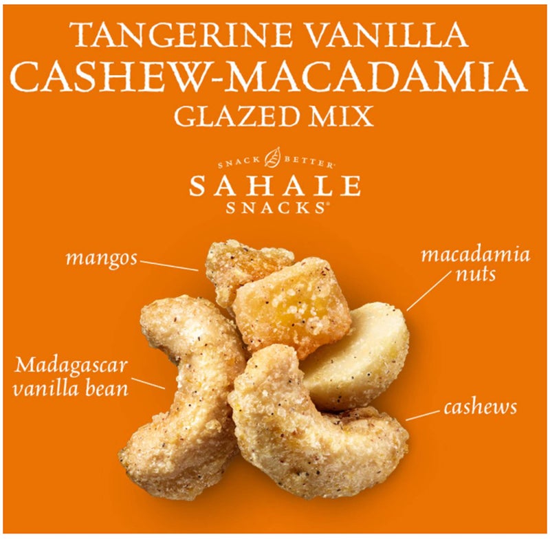Sahale Snacks Tangerine Vanilla Cashew Macadamia Glazed Mix, 1.5 Ounces (Pack of 9) - Image 3