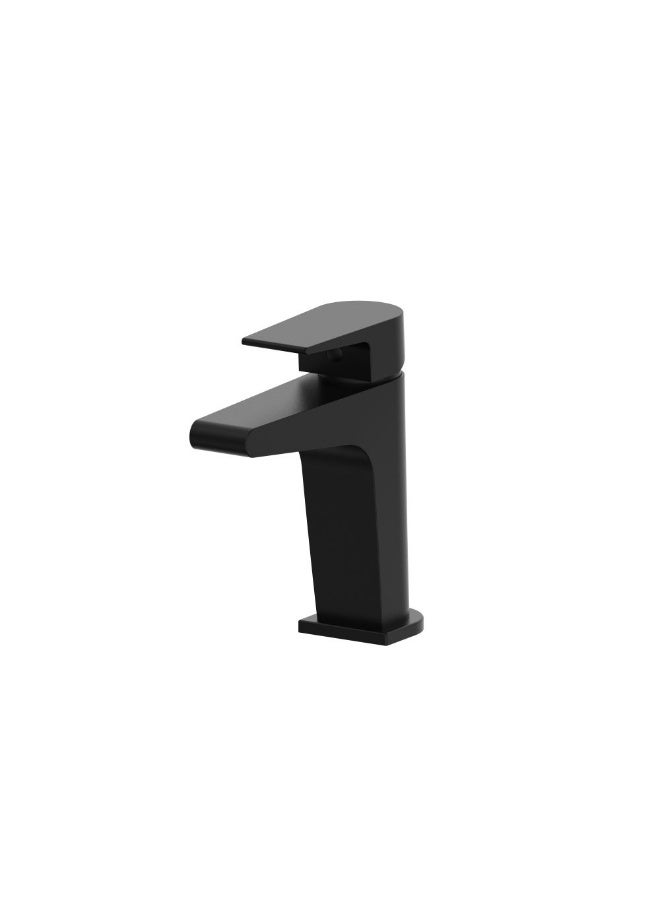 Milano Mac Basin Mixer (DJFK-2291-0) - Stylish Black Brass Body Faucet with 7-Year Warranty, Includes Hot & Cold Water Hoses & Pop-Up Waste - DIY Installation - Image 1