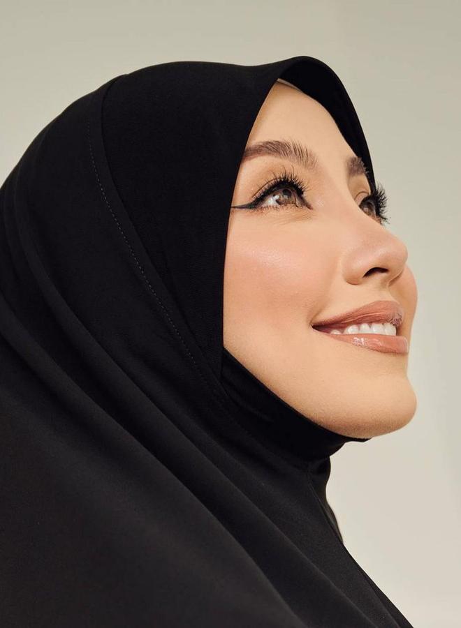 Take Two Black Solid Hijab - Image 4