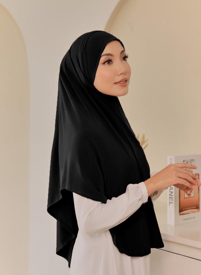 Take Two Black Solid Hijab - Image 3