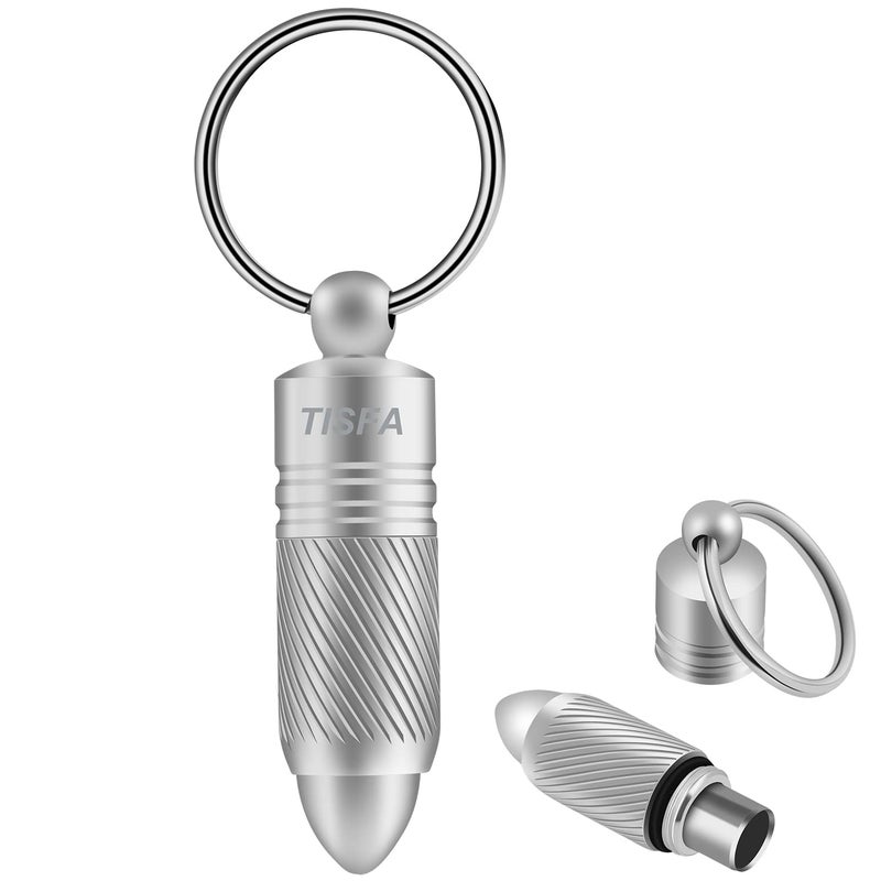 TISFA Cigar Punch Cutter Cigar Hole Opener Portable Screw Out Stainless Steel Puncher Silver