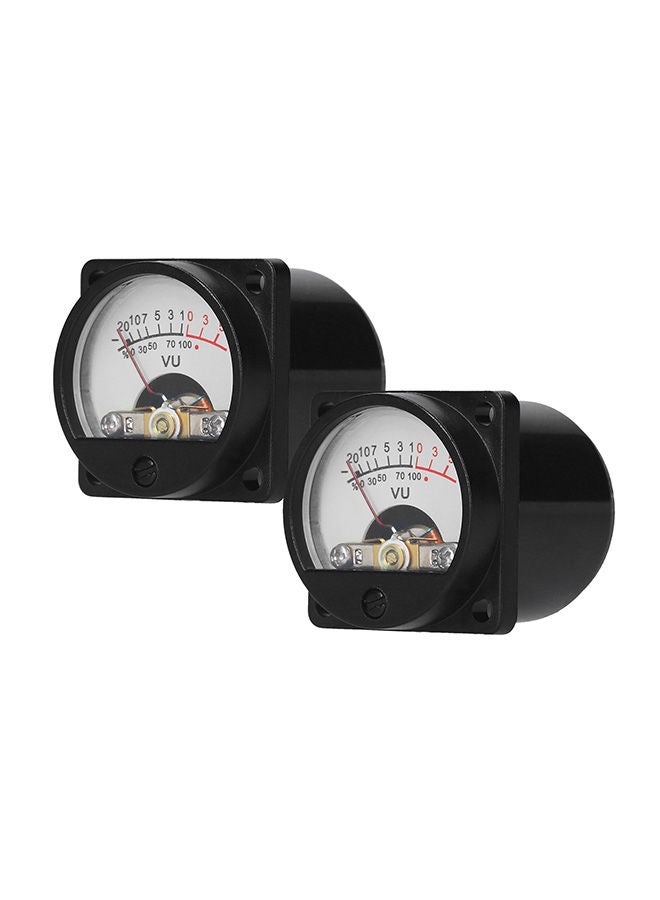 NIBEMINENT 2-Piece Panel VU Meters Black - Image 1