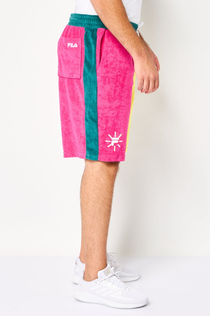 FILA Men Sportswear Fit Embroidered Logo Outdoor Shorts, Multicolor - Image 3