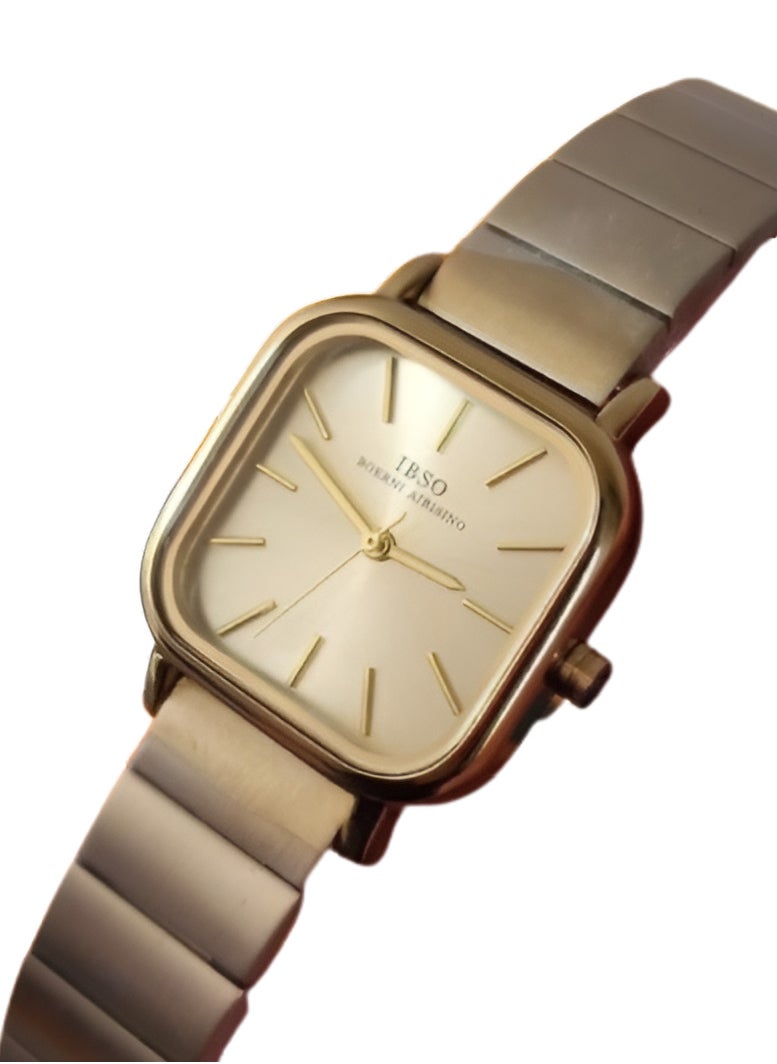 IBSO IBSO Women's Gold-Tone Square Dial Bracelet Watch S9258L  - Image 1