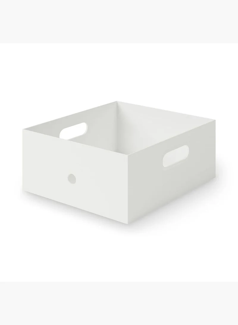 MUJI White Storage Box Organizer With Handles