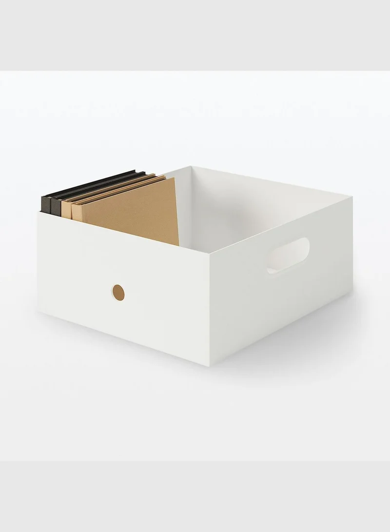 MUJI White Storage Box Organizer With Handles
