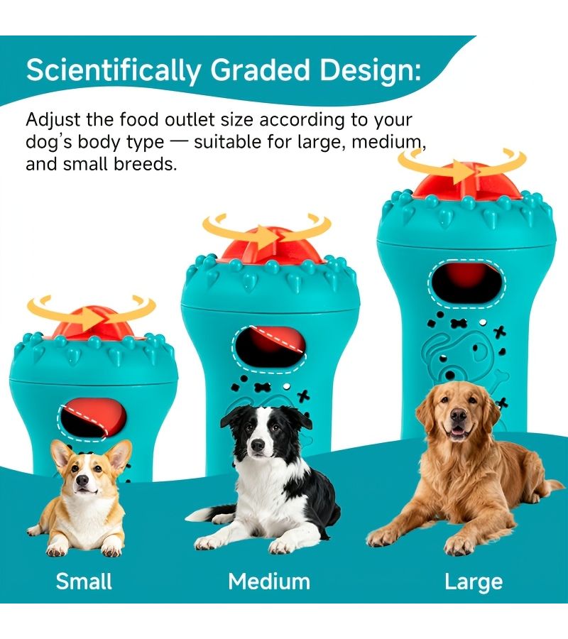 Blue Interactive Dumbbell Shaped Sniffing Toy Puzzle Slow Feeder For Engaging Treat Dispensing And Cognitive Development - Image 1