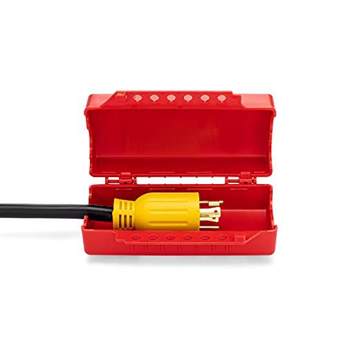 Zing Green Products 7294 USA Made Recycled Plastic Universal Forklift/Cylinder/Electrical Plug Lockout Device, 4.25 x 7.25 x 3 Inch , Red - Image 4