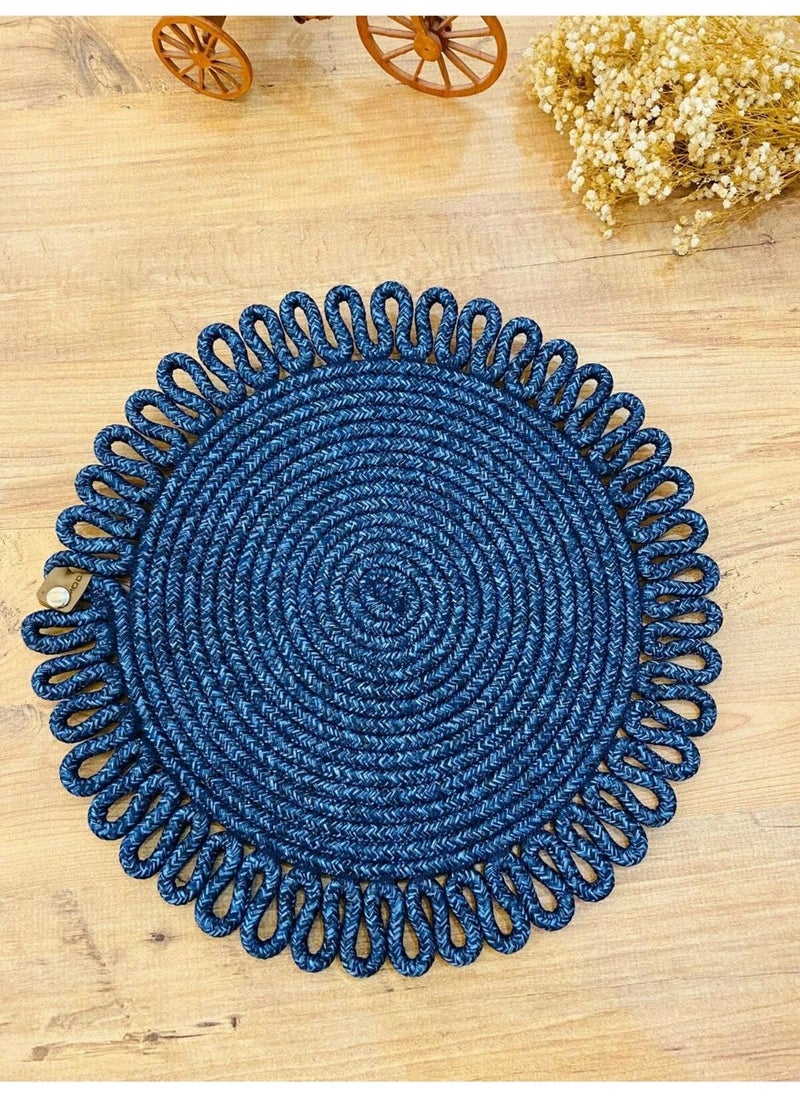 BDZ Deri BDZ Leather Jute Wicker American Service Mat  - Image 1