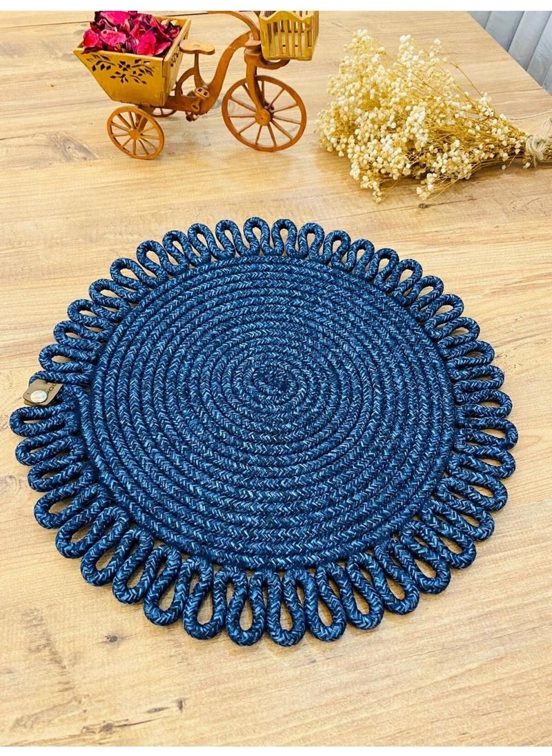 BDZ Deri BDZ Leather Jute Wicker American Service Mat  - Image 2