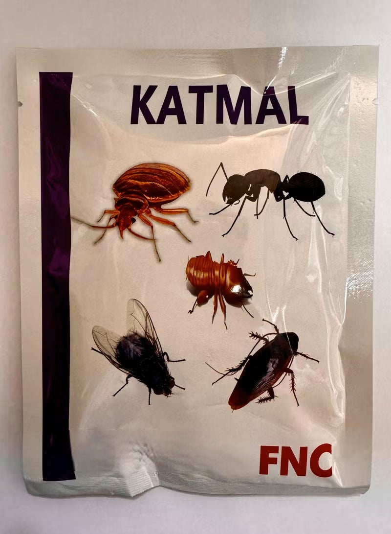 كاتمال مسحوق قاتل لجميع الحشرات ضد الصراصير وبق الفراش والنمل الأبيض