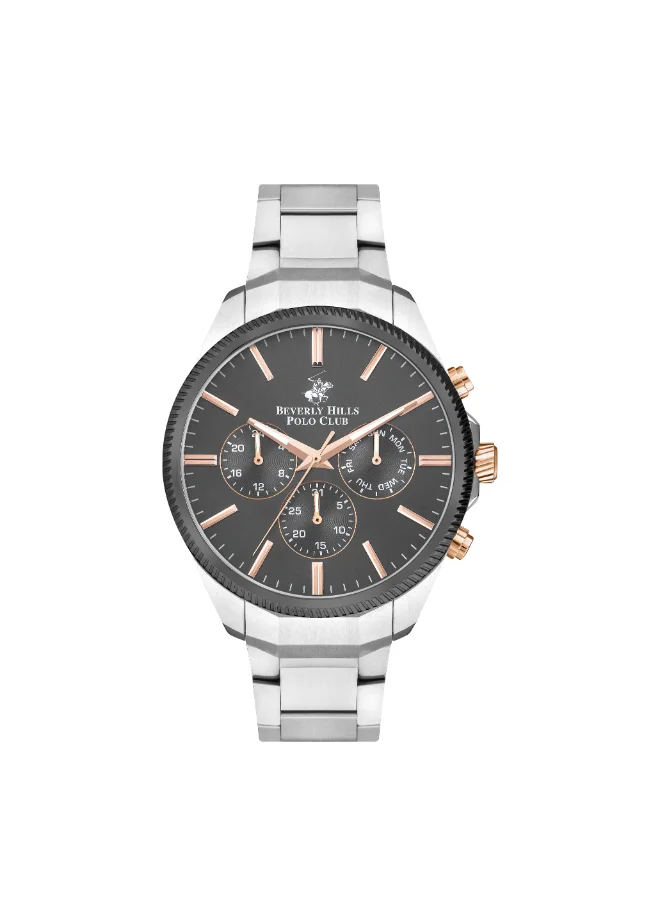 بيفرلي هيلز بولو كلوب BEVERLY HILLS POLO CLUB Men's Multi Function Grey Dial Watch - BP3379X.360