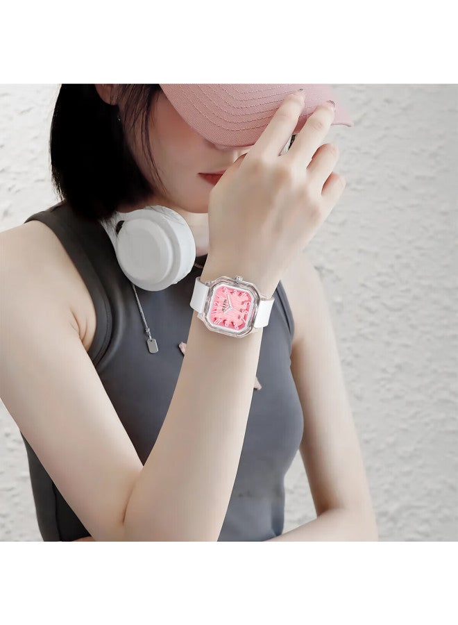 Julius Women's Watch Day Gift, Dopamine Gift For Girls, Student Sports Luminous Waterproof Quartz Wrisch - Image 1