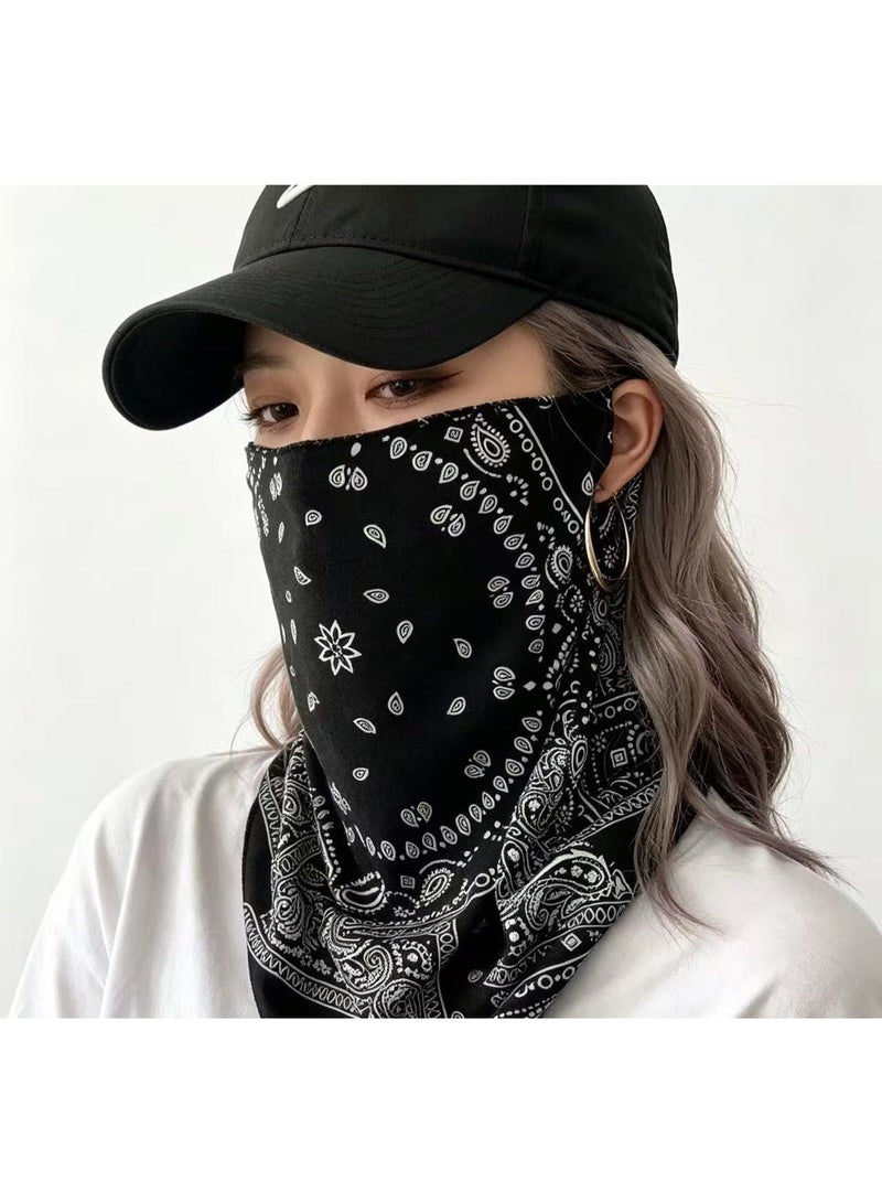 Goolsky Paisley Print Multifunctional Neck Gaiter, Breathable UV‑Protection Face Neck Cover, Elastic Outdoor Bandana for Cycling Hiking Sports - Image 1