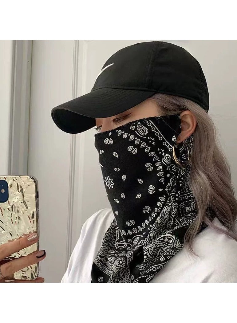 Goolsky Paisley Print Multifunctional Neck Gaiter, Breathable UV‑Protection Face Neck Cover, Elastic Outdoor Bandana for Cycling Hiking Sports - Image 4