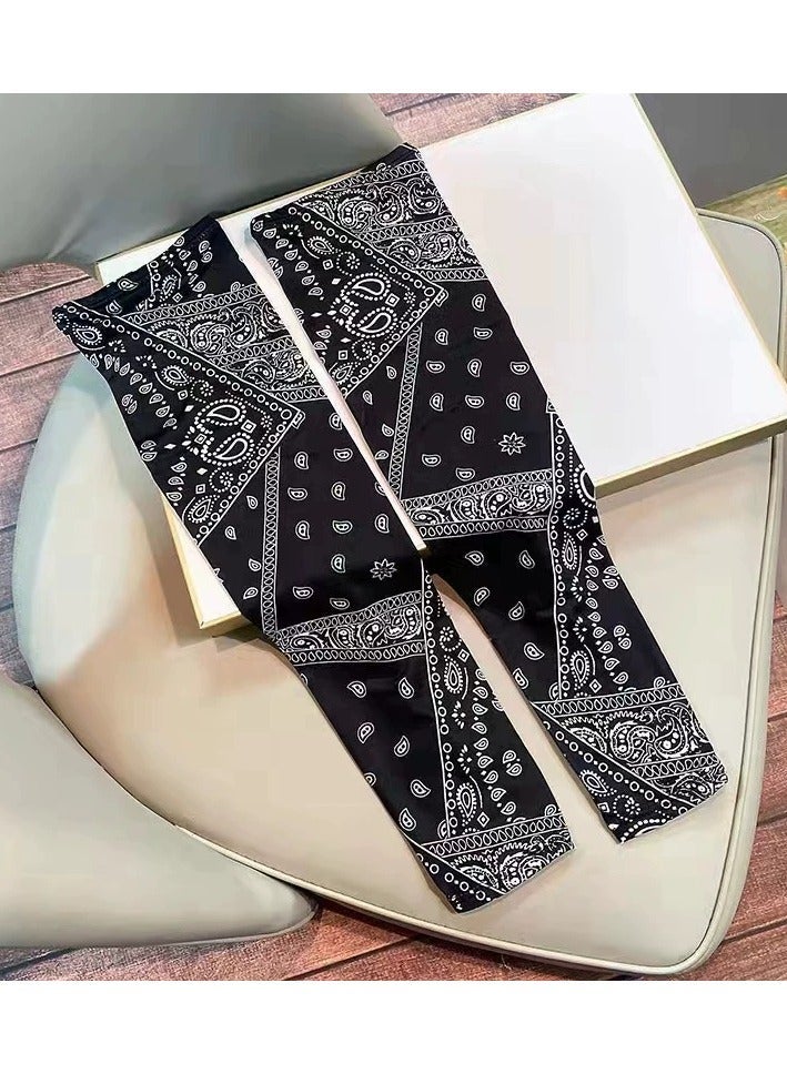 Goolsky Paisley Print Multifunctional Neck Gaiter, Breathable UV‑Protection Face Neck Cover, Elastic Outdoor Bandana for Cycling Hiking Sports - Image 3