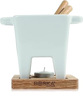 BOSKA BOSKA Tea Light Tapas Fondue Set for Cheese or Chocolate, Life Collection, White  - Image 1