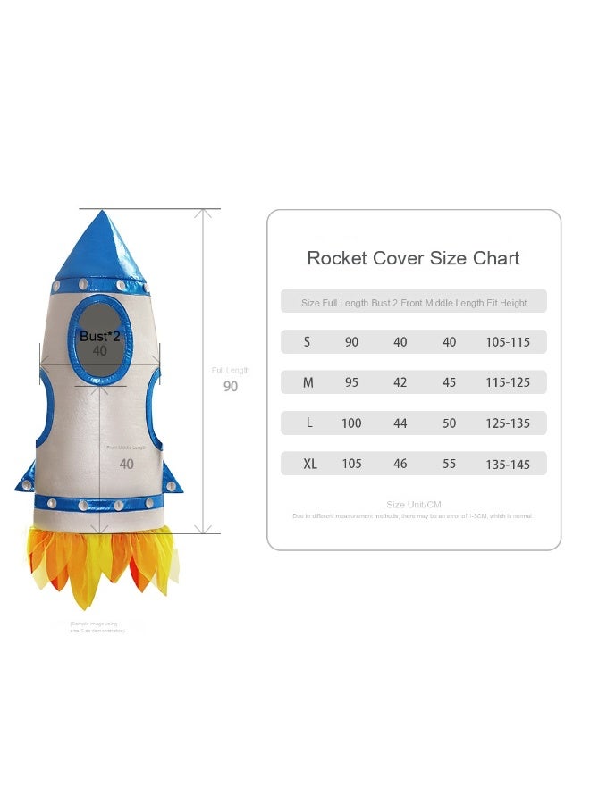 Astronaut Children's Cosmo Rocket Space Suit Space Suit Clothing Sports Event Performance Costume - Image 4
