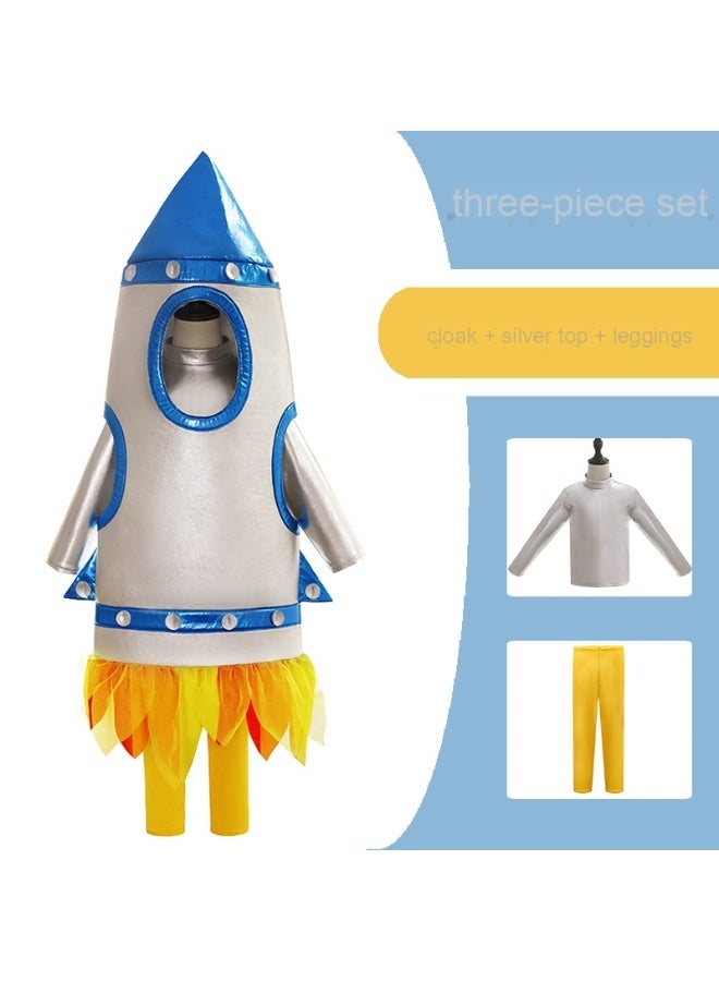 Astronaut Children's Cosmo Rocket Space Suit Space Suit Clothing Sports Event Performance Costume - Image 1
