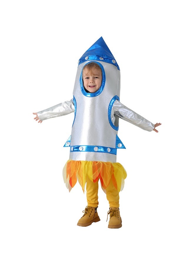 Astronaut Children's Cosmo Rocket Space Suit Space Suit Clothing Sports Event Performance Costume - Image 2