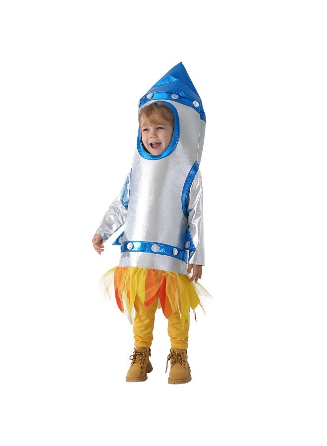 Astronaut Children's Cosmo Rocket Space Suit Space Suit Clothing Sports Event Performance Costume - Image 3