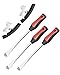 ROTATION 115 inch Steel Tire Spoon Lever Iron Tool Kit Professional Tire Changing Tool for Motorcycle Dirt Bike Lawn Mower 3 pcs Tire Spoons 2 Rim Protector 5Piece Set - Image 2