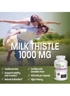 Silymarin Milk Thistle Extract 1000mg 120 Veg Capsules - pzsku/Z53536067B02BB3E3BACDZ/45/_/1724569745/e3cd7e0d-6d56-4a85-bee5-c87f45e1bfe2