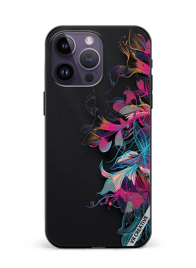 VR CREATIVE Protective Case Cover For Apple iPhone 16 Pro Max Flower Design Multicolour