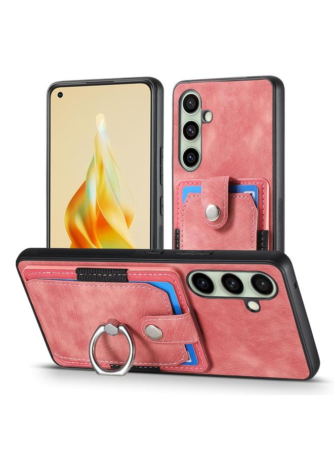 اس-توب جراب هاتف Samsung Galaxy A56 5G بتصميم كلاسيكي مع حلقة ومحفظة وبطاقة - Image 2