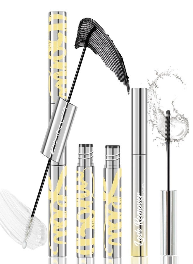 LANKIZ Lash Bond and Seal Remover 3PCS Kit, Waterproof Cluster Lash Glue for Eyelash Clusters, Long Lasting Eyelash Glue 72H Super Hold, Black Adhesive for Beginners - Image 1