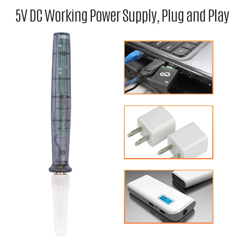 مكواة لحام USB محمولة صغيرة DC5V بمكواة حام كهربائية بخيار ضبط درجة الحرارة ومكواة إلكترونية مع مقاوم درجة حرارة قابلة للتعديل ومكواة لحام مع قاعدة مكواة الحام - Image 4
