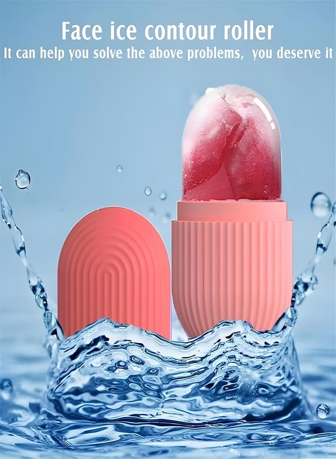 Maplekart Ice Face Roller (Pack of 1) Silicone Facial Cube for Eyes Neck Massage Remove Dark Circle Pore Shrink Face Beauty Skin Care Ice Mould (Random Color) - Image 2