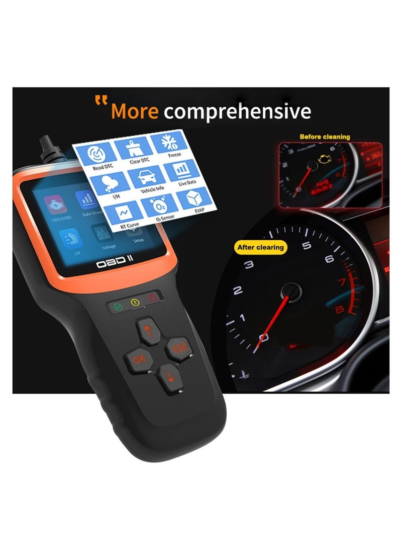 OBD2 Scanner Diagnostic Tool, Vehicle Check Engine Code Readers with Reset & I/M Readiness & More, Car OBDII/EOBD Diagnostic Scan Tool for All Vehicles After 1996