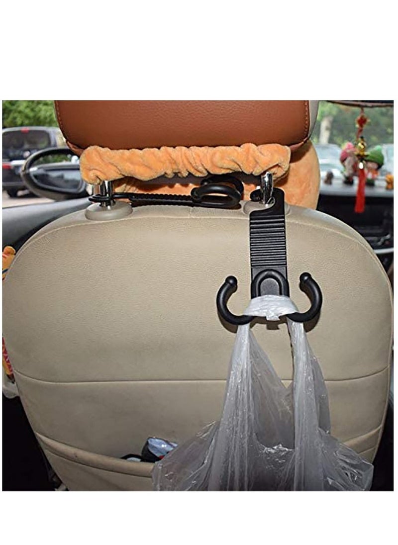 KASTWAVE 2 Pack Car Vehicle Back Seat Headrest Hook Hanger Storage for Purse Groceries Bag Handbag  - Image 4