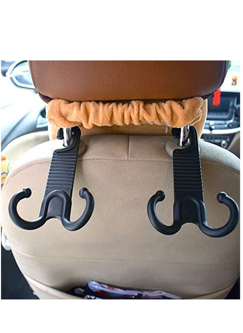 KASTWAVE 2 Pack Car Vehicle Back Seat Headrest Hook Hanger Storage for Purse Groceries Bag Handbag  - Image 1