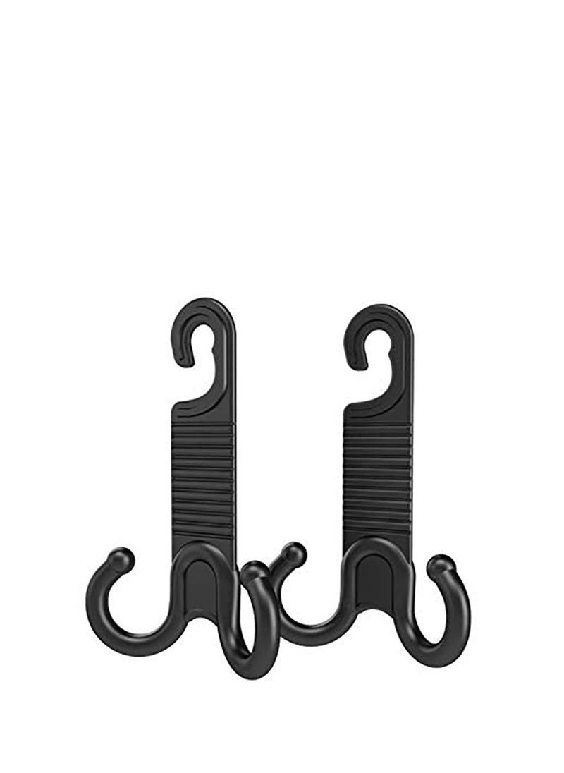KASTWAVE 2 Pack Car Vehicle Back Seat Headrest Hook Hanger Storage for Purse Groceries Bag Handbag  - Image 2