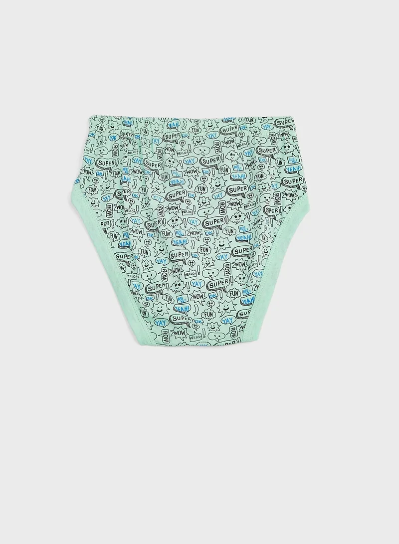 Pinata Pack Of 3 Printed Boys Brief