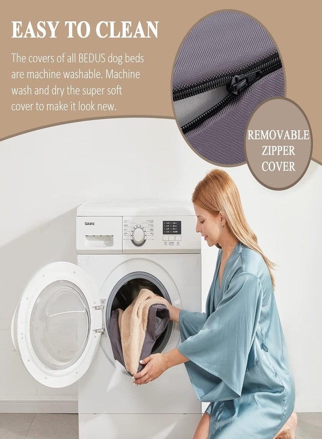 B. Dog Bed - Premium Comfort for Small, Medium, Large Dogs - Removable Washable Cover - Waterproof - Ideal for Puppies & Older Dogs - 30x20x3 in - Image 4