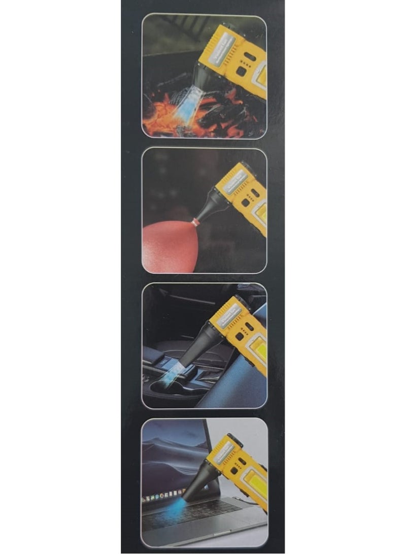 FUSIONPULSE Portable Turbo Fan, compact, handheld multifunctional electric air blower lighting features, Belt holder-FUSIONPULSE - Image 5