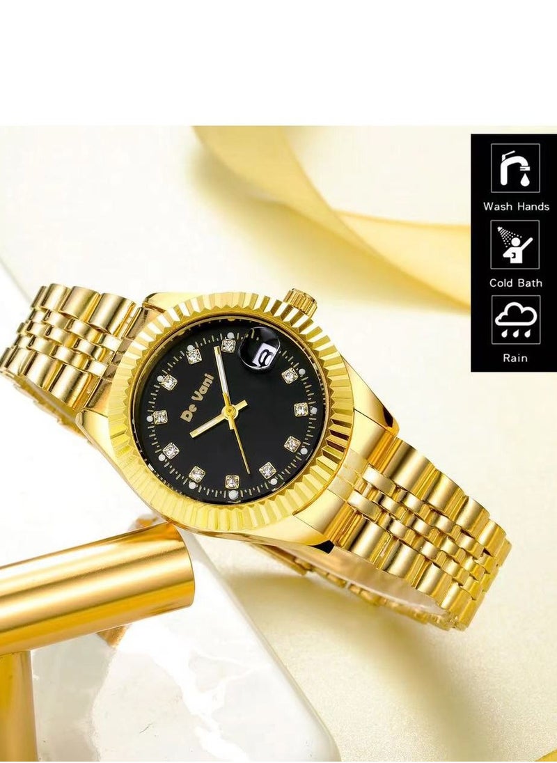 De Vani - Women Stainless Steel Wrist Watch with Calendar - Image 1